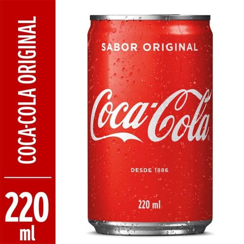 Coca Lata Refrigerante Latinha Coca-cola 220ml Envio Rápido