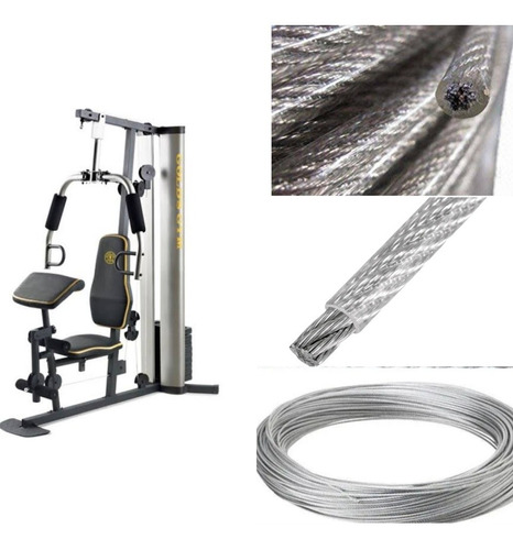 Cable Para Gimnasio Multifuncional Gold's Gym 10 Metros