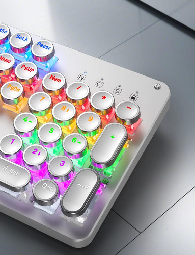 «combo De Teclado Y Ratón Para Juegos Typewriter, Retro De 1