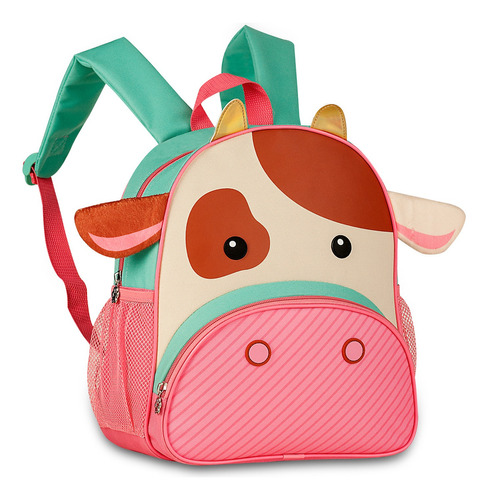 Mochila Escolar De Costas Infantil Clio Pets Cor Vaca