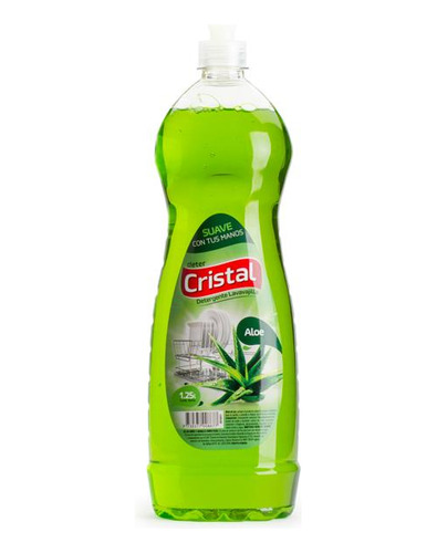 Detergente Cristal Lavavajillas Aloe 1 25l