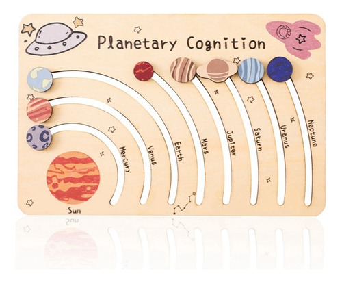 Placa De Cognición De Madera Orbital Móvil Plan De Cognición