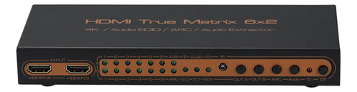 Matrix Hdmi 6x2 Hdmatters: 4k, 3d, Pip, Controle Total, 6 Entradas, 2 Saídas - Sua Central De Mídia Ultramoderna