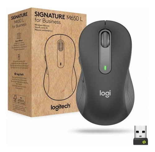 Mouse Logitech M650 Large Grafito Zurdo Multiplataformas ¿