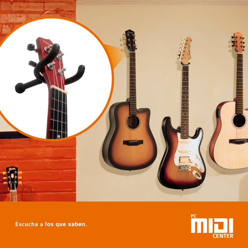 Imagen 4 de 8 de Soporte Pared Para Guitarra Electrica Bajo Tarugo 10mm Cuota