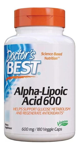 Ácido Alfa Lipoico Alpha Lipoic Acid 600 Mg Antioxidante 