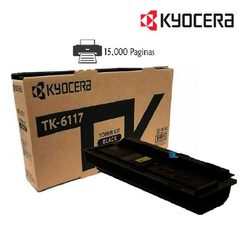 Kyocera Tk-6117, Toner Negro Ecosys 15000 Páginas, Original