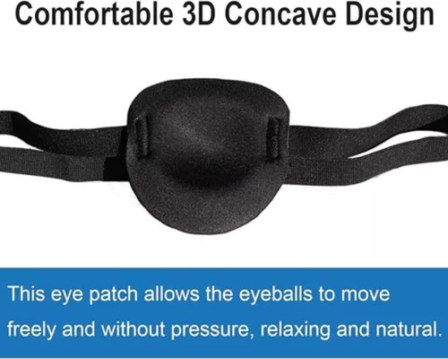 Nuevo 3 Pzs Parche For Ojo 3d Ajustable Gafas Piratas