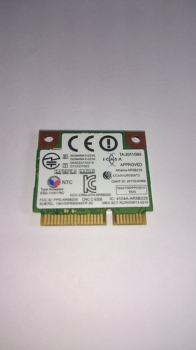 Wireless+bluetooth Atheros Ar5b225 Notebook Samsung Np270e4