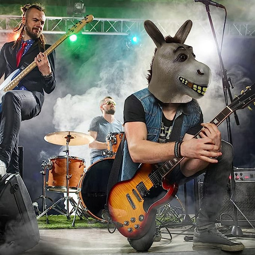 Máscara De Látex Do Burro Shrek Halloween Horror Realista