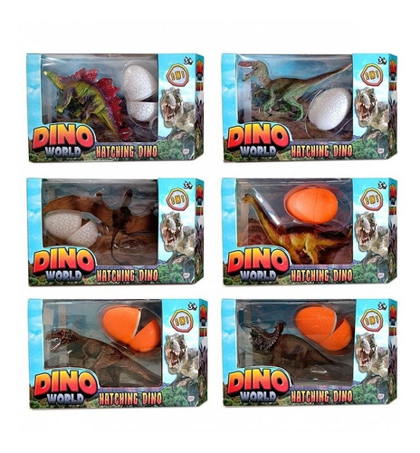 Dinosaurios 2 En 1 Huevo + 2 Dinos Juguete Kreker Muñecos