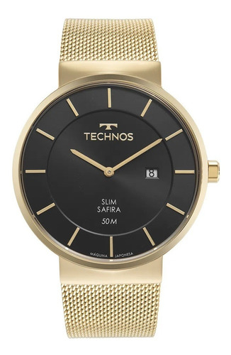 Relógio Technos Masculino Dourado  Gm15ao 1p Original