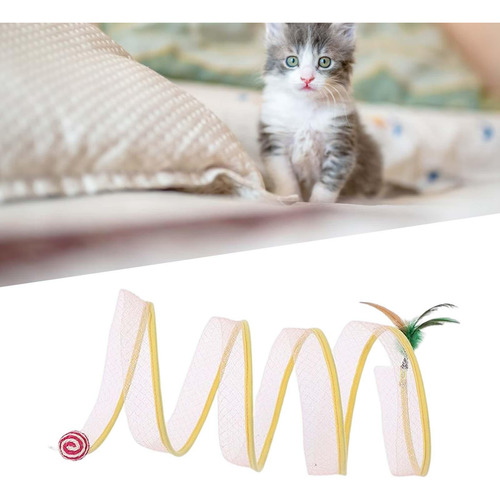 2x Túnel Para Gatos Dobrável Interativo Pequenos Animais
