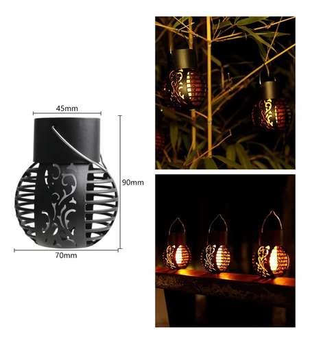 Luces Solares Para Exteriores, Linterna Retro, Colgantes