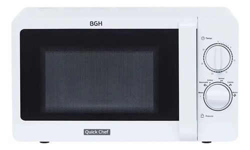 Microondas B120m20 Mecánico Quick Chef Blanco 20 Litros