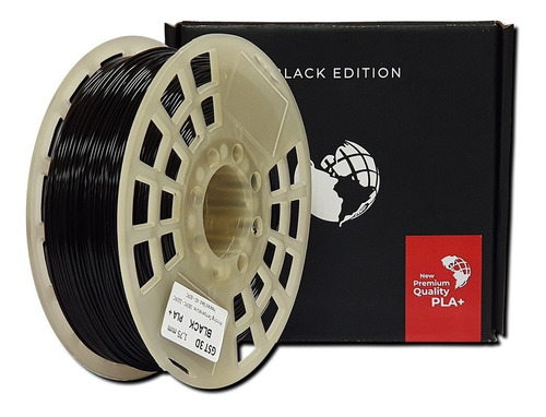 Imagen 1 de 5 de Filamento 3d Gst Pla+ Black Edition Premium 1,75mm X1kg
