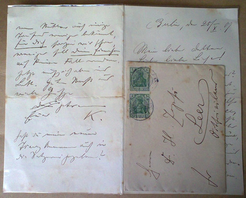 Envelope C/ Carta Alemã De 25-10-1901