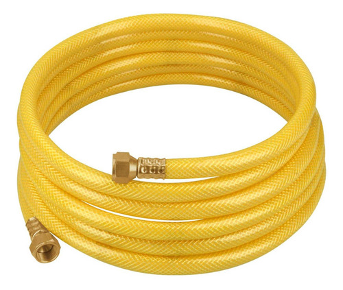 Manguera Flexible, Pvc, 3/8'' Con Conexión 4m, Foset 45013 Color Amarillo