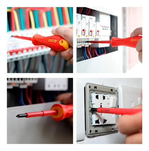 Set De 6 Desarmadores Dialectricos Ingco Hkisd0608