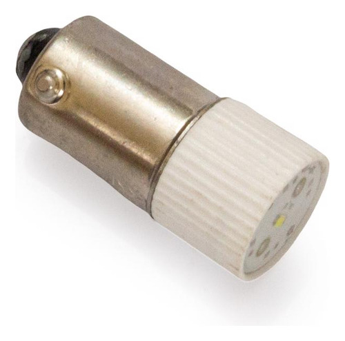 Lâmpada Led Soquete E7 Branco 24v Para Botões Iluminados Luz Branco-frio