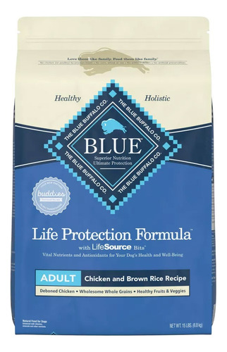 Alimento Croquetas Blue Buffalo Para Perro 100% Natural 6.8k