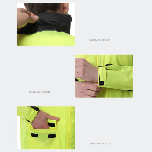 Traje De Lluvia Traje De Lluvia Cuello Y Puños Ajustables