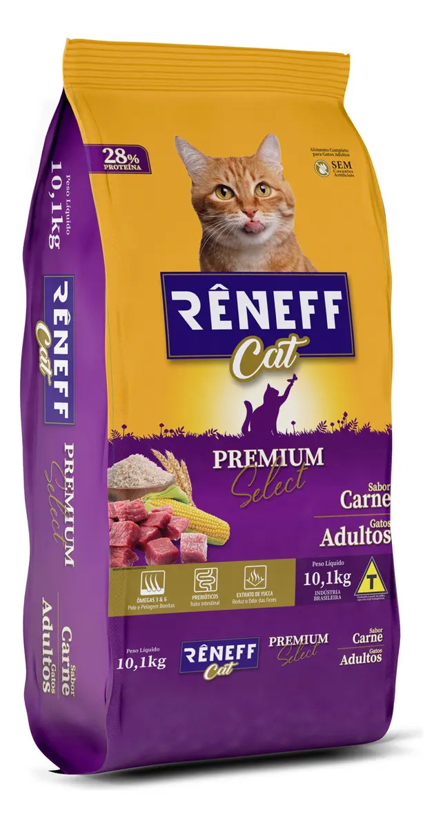 Ração Para Gatos Rêneff Cat Premium Select 10,1kg Alimento