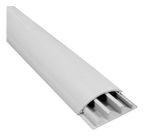 6 Canaletas Piso Pvc 52x14mm Fita Cinza 2m Hellermann Tyton