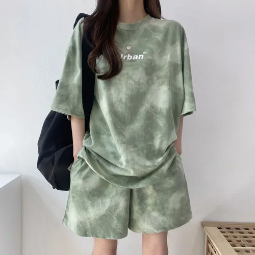 Para Conjunto De Top Y Pantalones Cortos Casuales De Verano