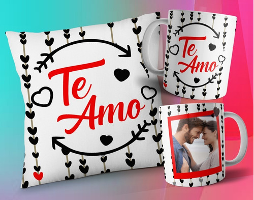 Plantillas Sublimar Tazas Y Almohadones Amor San Valentín #5