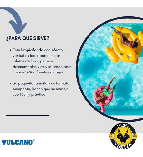 Imagen 4 de 10 de Barrefondo Para Pileta De Lona Pelopincho Manual Vulcano Kit