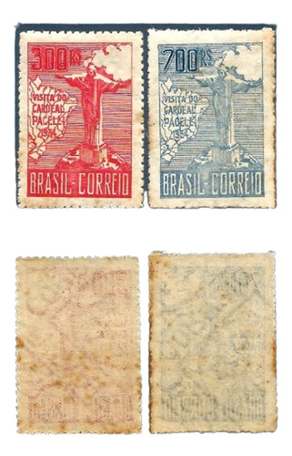 F7180 Brasil 1934 República 2 Selos Pacelli 2ª Tiragem Mnh