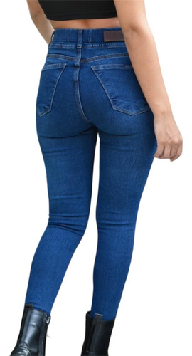 Jeggings Calza De Jean Color Azul Localizado Chuva Ropa