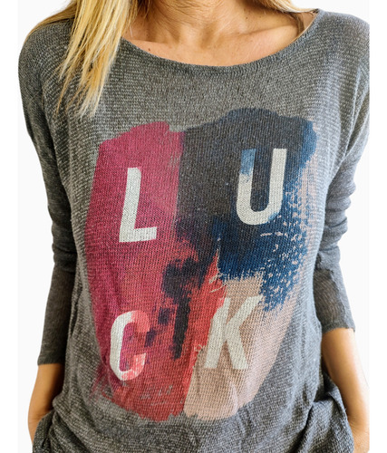 Sweater De Hilo Abercrombie & Fitch - Luck - Imp. Talle S