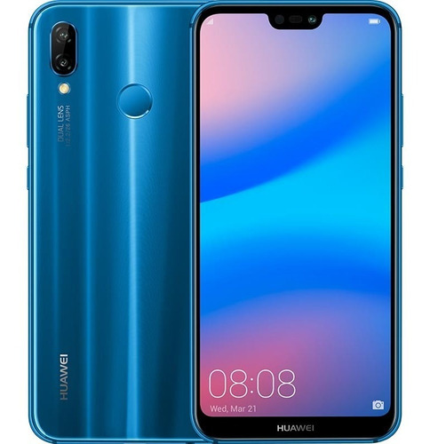 Huawei P20 Lite 32gb, 4gb Ram, 16mpx + Forro-vidrio Templado