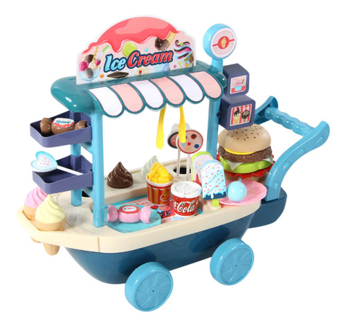 Carrito De Helados Para Niños Toy Girl Simulation Trol [u],