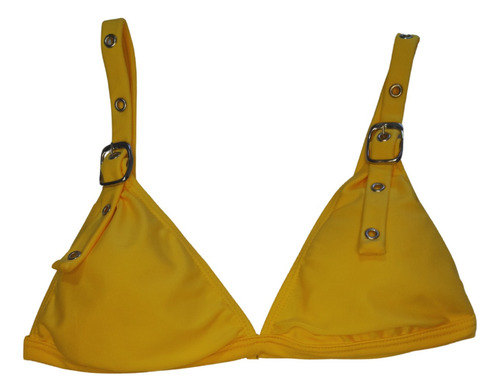 Imagen 2 de 6 de Conjunto Bikini Mujer | Malla Lisa Con Hebillas | 2024