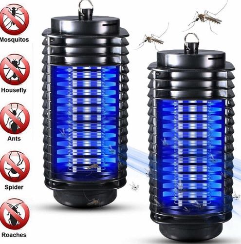 X2 Lampara Mata Insectos Electrico Mata Moscas Mosquitos Ful