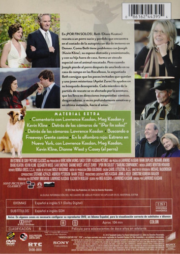 Por Fin Solos ! Darling Companion Pelicula Dvd
