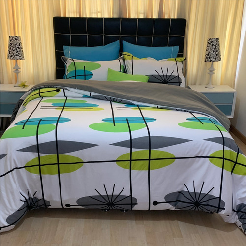 Funda Duvet Queen Estampado Ovalos