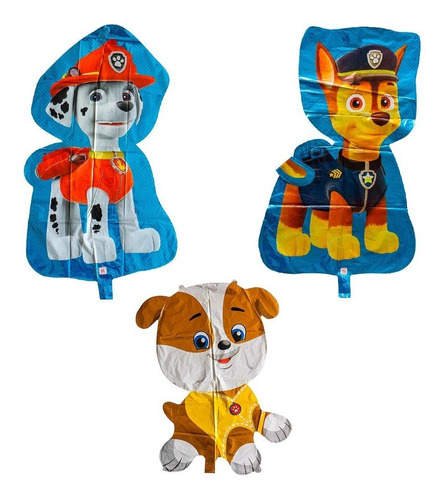 Kit Globos Metalizados Paw Patrol
