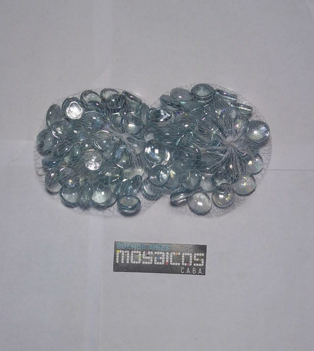 Imagen 4 de 7 de Gemas De Vidrio Transparente Traslucido X 500gs
