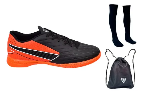 Kit Chuteira Futsal Impactor Adulto Infantil + Meião Bolsa