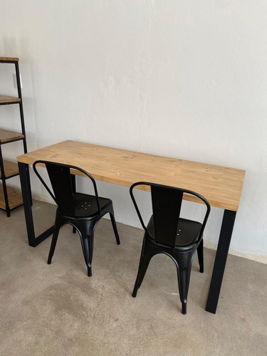 Escritorio Mesa Industrial Madera Hierro 150x60cm Gratis