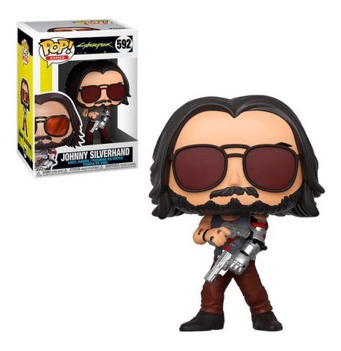 Funko Pop Johnny Silverhand #592 Cyberpunk 2077 Keanu Reeves