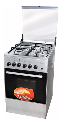 Cocina Combinada James C-211 Inox C/disco Electrico