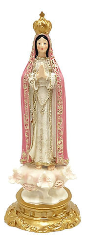 Estatuilla De Nuestra Señora De Fátima, Decoración Rosa