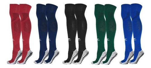 Kit 5 Pares De Meiões Penalty Grip Max Marinho E Vermelho