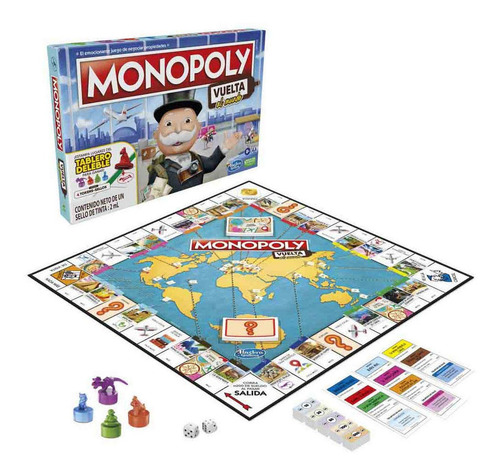 Juego De Mesa Monopoly Vuelta Al Mundo Hasbro F4007