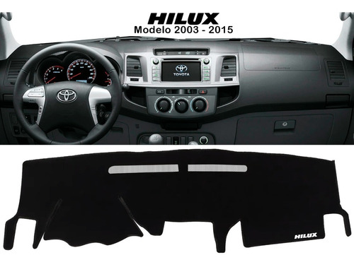 Cubretablero Bordado Toyota Hilux Modelo 2011